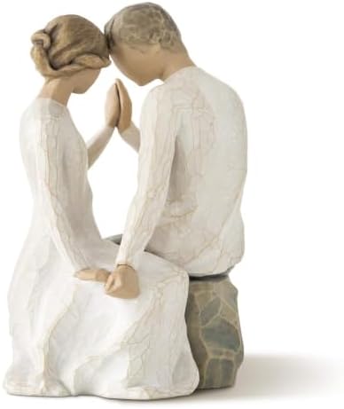 Willow Tree You and Me (Darker Skin), Sculpted Hand-Painted Figure | Cast from a Susan Lordi Original Carving, Expression of Love and Caring, Display on Shelf, Table or Mantel, Fitted Gift Box