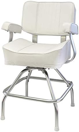 Springfield 1020003 Deluxe Captain's Seat and Stand - Off-White
