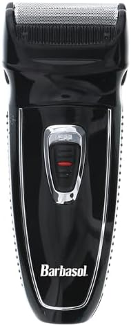 Barbasol Rechargeable Electric Foil Shaver with Stainless Steel Blades and Pop Up Trimmer