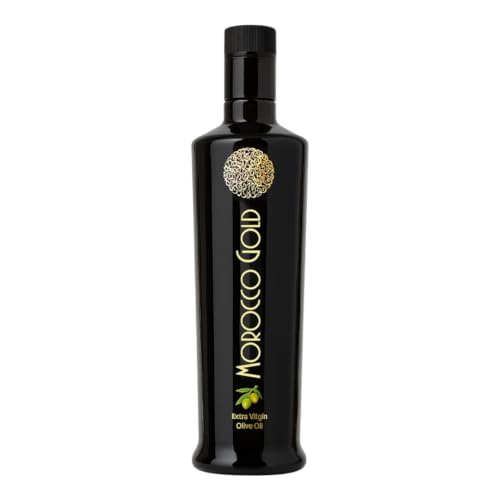 Morocco Gold New Harvest Olive Oil Extra Virgin - Polyphenol Rich 606mg/kg - Cold Pressed Olive Oil - Pure & 100% Natural with up to 4 Years Shelf-life - Fresh Harvest EVOO - (500ml (Pack of 1))