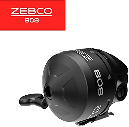 Zebco 808 Spincast Fishing Reel, Changeable Right- or Left-Hand Retrieve, Pre-Spooled with Zebco Fishing Line, Dial-Adjustable Magnum Drag