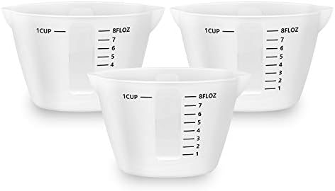 Gartful 500ml & 250ml Large Silicone Measuring Cups, Resin Mixing Cups for Epoxy, Jewelry Casting Molds, Acrylic Paint Pouring, Cup Making
