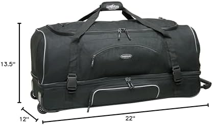 Travelers Club Adventure Rolling Travel Duffel Bag