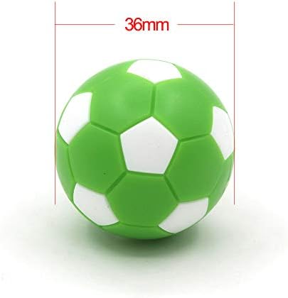 BQSPT Foosball Table Replacement Foosballs,Mini Colorful 36mm Official Tabletop Game Ball - Set of 14 Soccer Balls (14 Pack)