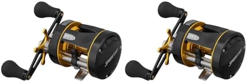 Lew's Speed Cast 5.3:1 Right Hand Casting Reel, Black/Gold