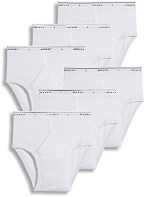 Jockey Classic Low Rise Brief- 6 Pack - 100% Cotton Underwear for Men