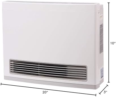 Rinnai FC824P Ventless Propane Heater with Programmable Thermostat | Energy Efficient Space Heater, Wall Mounted, Indoor Use, Easy Installation