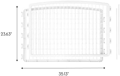 IRIS USA Playpen Panels, Extension Set, Gray | Multiple Pets, Add-On Panel Set, Connect Additional, Size Increase Addon, Matches Existing, Increases Space