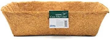 Bosmere F919 Pre-Formed Coco Liner with Soil Moist – 30-Inch Replacement Liner for Window Boxes & Hanging Baskets