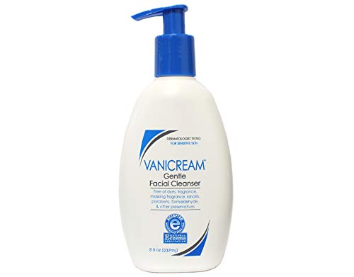 Vanicream Gentle Facial Cleanser for Sensitive Skin, 8 Oz (Pack of 3), Unscented, 24 Fl Oz