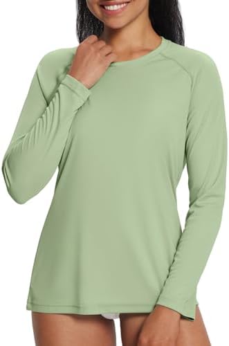 baleaf Women's UPF 50+ Sun Shirts Long Sleeve Stretchy Quick Dry | Lightweight, Rash Guard, UPF 50+ Sun Protection, Breathable Comfort material for Hking Workout, Excellent for hot weather