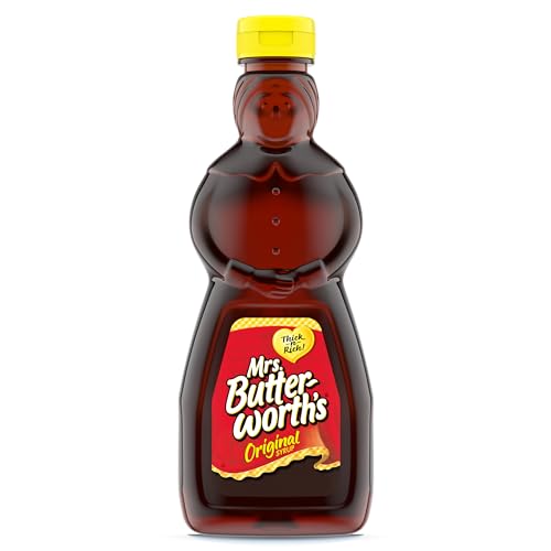 Mrs. Butterworth's Original Thick and Rich Pancake Syrup, Maple Flavored Syrup for Pancakes, Waffles and Breakfast Food, 248 Fl Oz Bottle