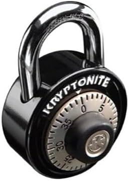 Kryptonite Gripper Dial Bicycle Combo Padlock, 50mm Steel Anti-Theft Padlock for Bike, Door, School | bike-locks