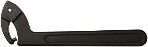 Williams JHW474 Adjustable Hook Spanner Wrench with Span Diameter of 2 to 4-3/4-Inch, Ideal for Adjusting Collars, Lock Nut Rings, and Bearings