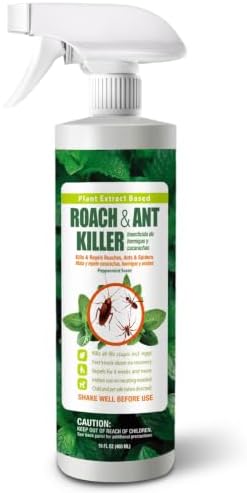 EcoVenger® Roach and Ant Killer 16 oz | Kills on Contact | Extended 4-Week Deterrence | Peppermint Scent | Child and Pet Safe