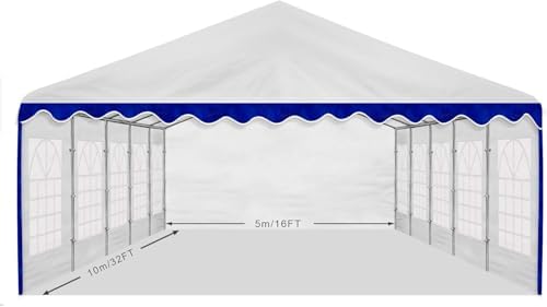 AMERICAN PHOENIX Party Tent 20x20 ft Heavy Duty Canopy Shelter for Wedding Event Fair with Fire Retardant Roof with Sidewalls and Windows White (20x20 - PE)