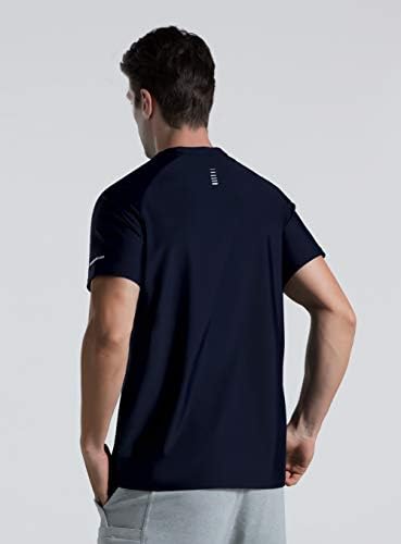 THE GYM PEOPLE Men's Cooling Running Shirts Ice Silk UPF 50+ Workout Tshirt