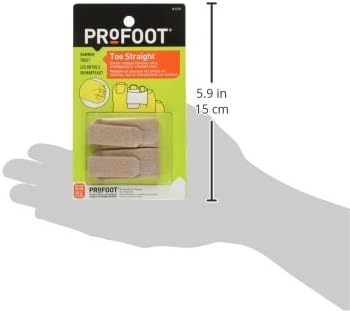 PROFOOT Toe Straight Hammertoe Wrap, Toe Straightener to Realign Overlapping or Crooked Toes, Hammer Toe Corrector for Women & Men, Non-Bulky