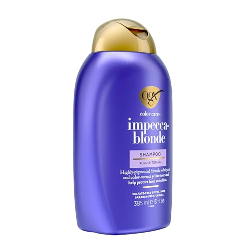 OGX Color Care + Impecca-Blonde Purple Shampoo, 13 fl oz