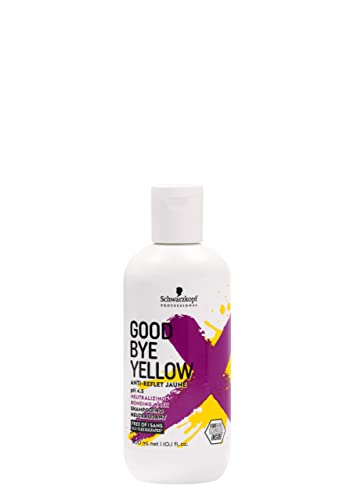 GOODBYE YELLOW Purple Shampoo Neutralizing Wash – 10.1 Fl Oz | Anti-Yellow Vegan Shampoo for Blonde & Gray Hair | pH Balanced | Professional Salon