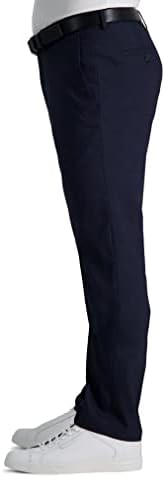 Kenneth Cole Reaction Men's Comfort Slim Fit Flat Front Dress Pant, Dark Navy, 38W x 30L