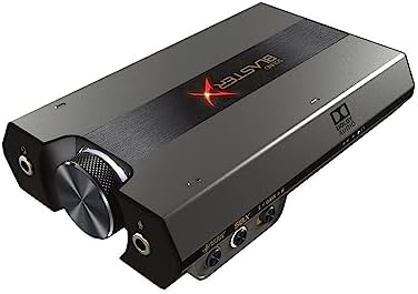 Sound BlasterX G6 Hi-Res 130dB 32bit/384kHz Gaming DAC, External USB Sound Card with Xamp Headphone Amp, Dolby Digital, 7.1 Virtual Surround Sound