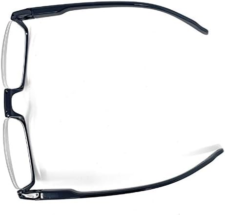 The Parker Rectangle Half Frame Reading Glasses, Unisex Semi Rimless Readers + 1.50 Tortoise