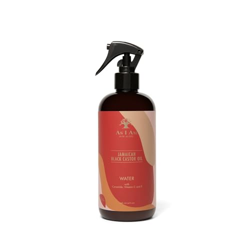 As I Am JBCO Water 16 oz - Nano Curl Strengthener - Moisturizes and Detangles - Anti-Frizz - Increases Fiber Strength - Enriched with Jamaican Black