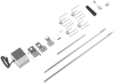 onlyfire Universal Grill Rotisserie Kit, 45"-53" x 1/2" Hexagon Spit Rod | For Most Gas Grills, For Outdoor Cooking