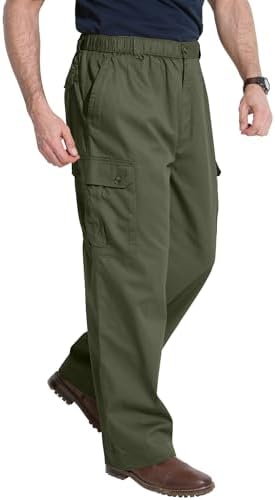 KingSize Knockarounds Full-Elastic Waist Cargo Pants