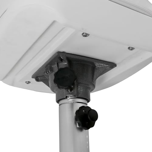 Wise 8WD013-7-710 Standard Pilot Chair with Adjustable Height Pedestal and Seat Mount, White
