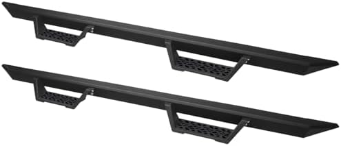 7422443794767 Compatible with 2015-2026 Ford F150 SuperCrew / 2017-2026 F250 F350 F450 F550 Superduty Crew Cab Matte Black Steel Modular Drop Step