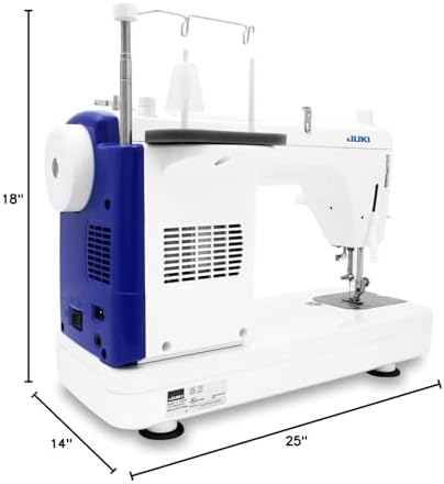 JUKI Haruka TL18QVP White Aluminum Portable Sewing Machine, 25.0 x 18.0 x 14.0 inches, 25.0 pounds