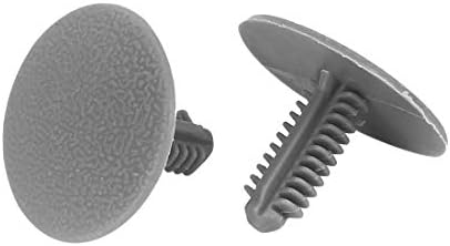 X AUTOHAUX 40pcs 6mm Hole Dia Plastic Bolt Rivets Fastener Mudguard Bumper Retainer Clips Gray