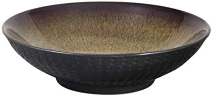 Pfaltzgraff Cambria 16-Piece Stoneware Dinnerware Set, Service for 4, Dark Brown