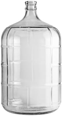3 Gallon Clear Glass Italian Carboy - 30 mm Cork Neck Finish (CORK NOT INCLUDED)