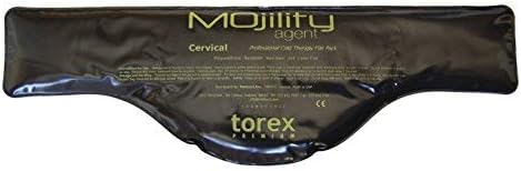 Torex Mojility - Hot and Cold Therapy Flat Pack - Reusable Gel Ice Pack (Cervical Black 2 x 6.5).