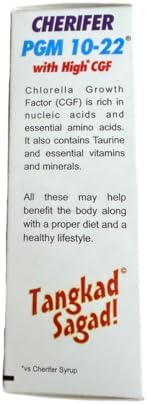 Cherifer PGM 10-22 Capsules with Zinc for Teenagers with Chlorella Growth Factor,and Taurine 30 Capsules