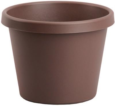 Akro-Mils Lawn & Garden Round Pot Planter Color: Chocolate, Size: 25" H x 16" W x 16" D