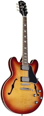 Epiphone ES335 Figured Top Semi Hollowbody, Raspberry Tea Burst