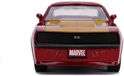 Jada Toys Marvel 1:32 1969 Chevy Camaro Iron Man Die-cast Car, Toys for Kids and Adults
