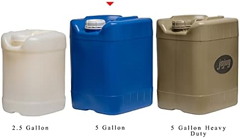 API Kirk Containers 5 Gallon Samson Stackers, natural, 4-pack (20 gal) with One Spigot and Wrench