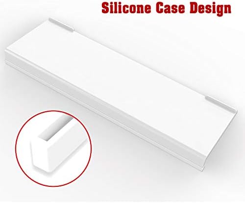 KOTEMON Acrylic Tilted Computer Keyboard Stand for Ergonomic Typing, Keyboard Tray Holder with Silicone Non-Slip Case, Black