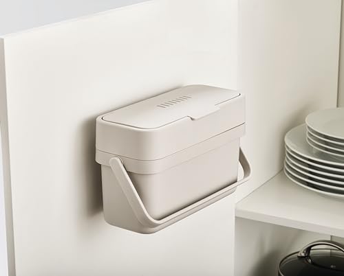 Joseph Joseph Compo Wall Mountable Compost Caddy, 1 Gallon