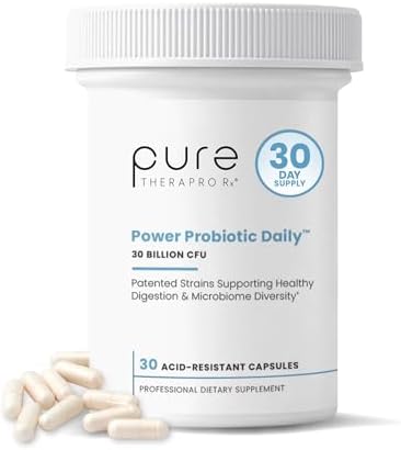 Power Probiotic Daily, 30 Billion CFU, 30 Capsules | 4-Strain Blend, Acid-Resistant Capsules, No Refrigeration Required, For Men & Women, 30 Servings