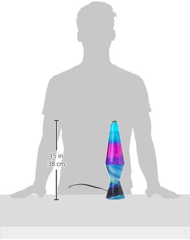 Lamp 2160 LVA2160 Colormax Northern Lights, 14.5-inches, Glitter with Clear Liquid and Decal Base