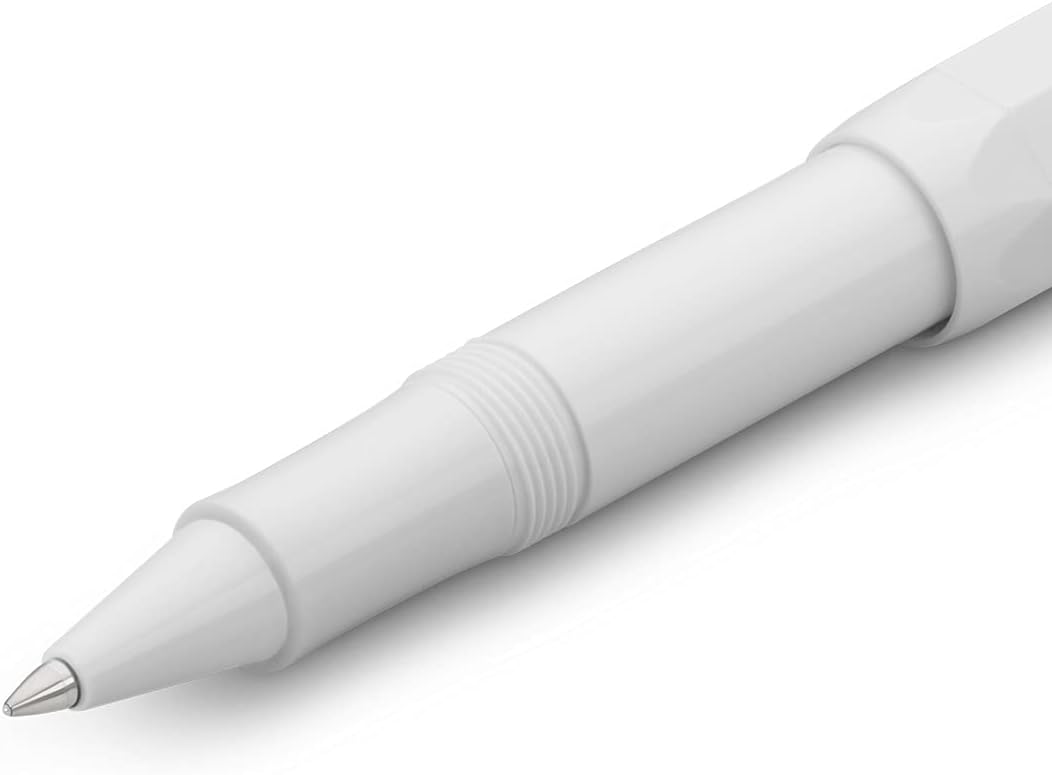 Kaweco CLASSIC SPORT Fountain Pen White with 23 Carat Gold-Plated Steel Nib and Iridium Tip for Ink Cartridges I Sport Fountain Pen 13 cm I Nib: BB (Extra Broad)
