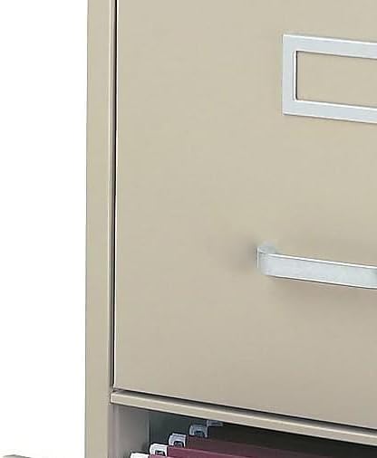 Staples 2-Drawer Vertical File Cabinet, Letter Size Documents, Lockable, 22" D x 15" W x 28.38" H, Black