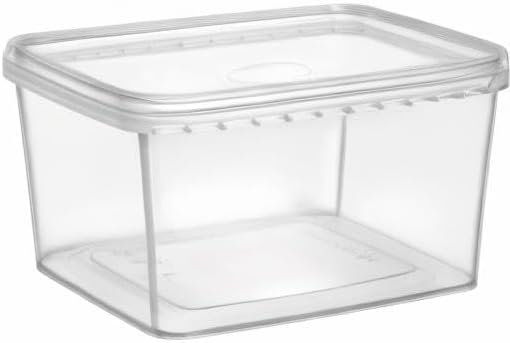 NYHI 32 oz 20 Pack Square Clear Deli Containers with Lids Disposable BPA Free Square Plastic Food Storage Containers with Lids Airtight for Meal