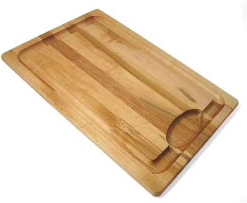 J.K. Adams Farmhouse Carving Board w/ Juice Groove, 14" x 20" | Maple Wood Kitchen Cutting Board for Food Prep and Chopping
